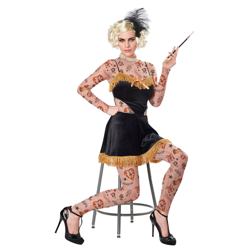The Amazing Tattooed Lady Adult Costume 
