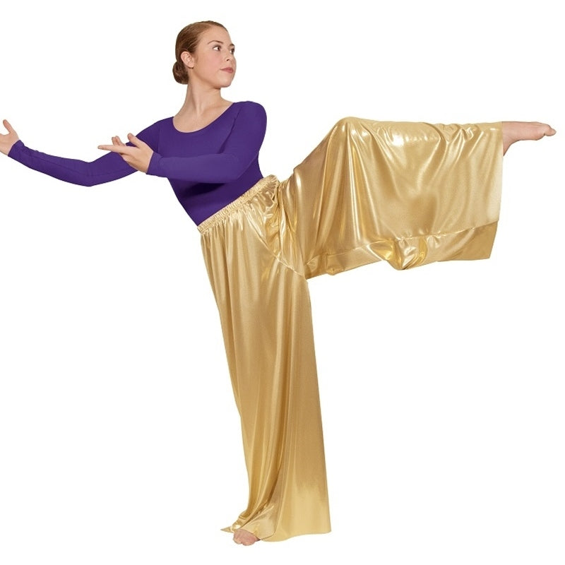 Adult Metallic Wide Leg Palazzo Pants 