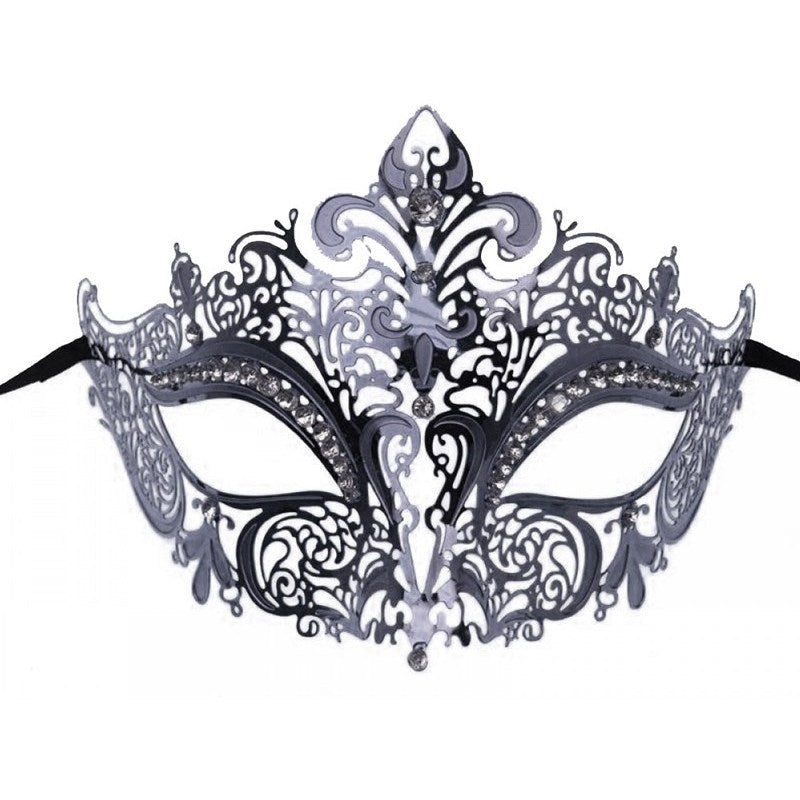 Laser-cut metal Venetian Mask