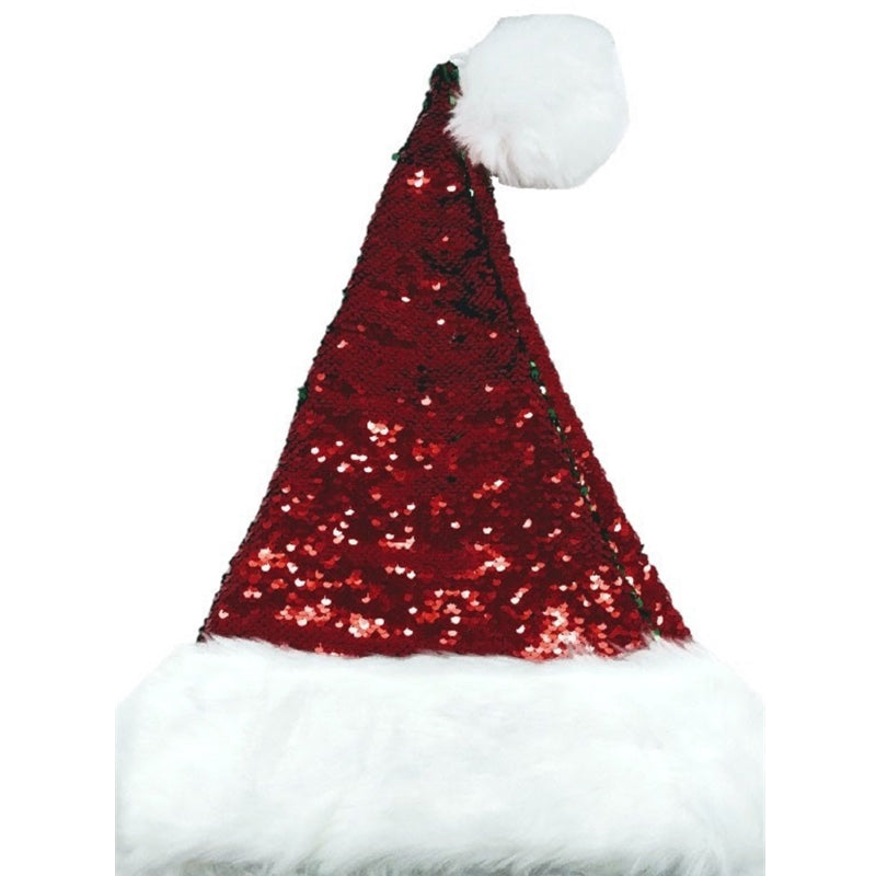 Santa Hat with Flip Sequins