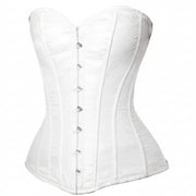 Lavish White Brocade Corset