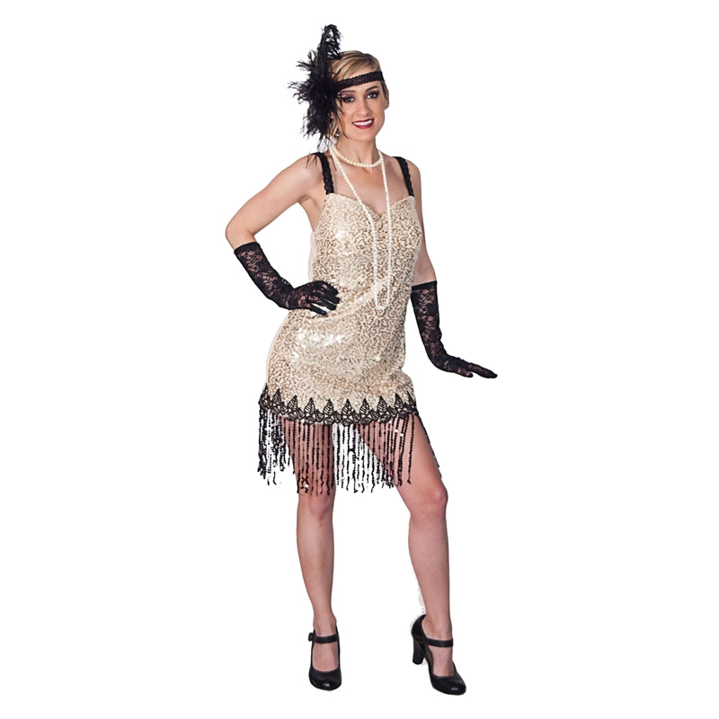 Gold Flapper Costume Kit