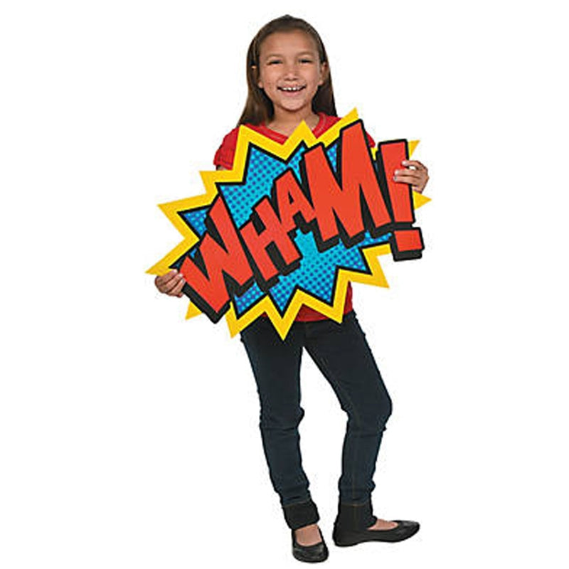 Cardboard Jumbo Superhero Word Cutouts