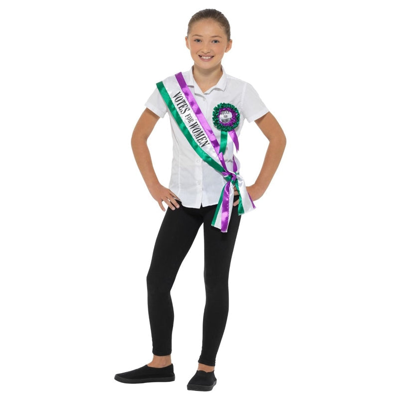 Victorian Suffragette Kids Costume Kit