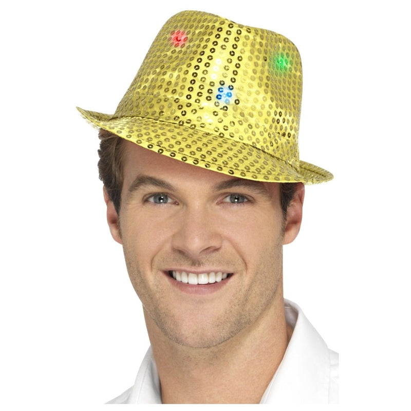 Light Up Sequin Fedora