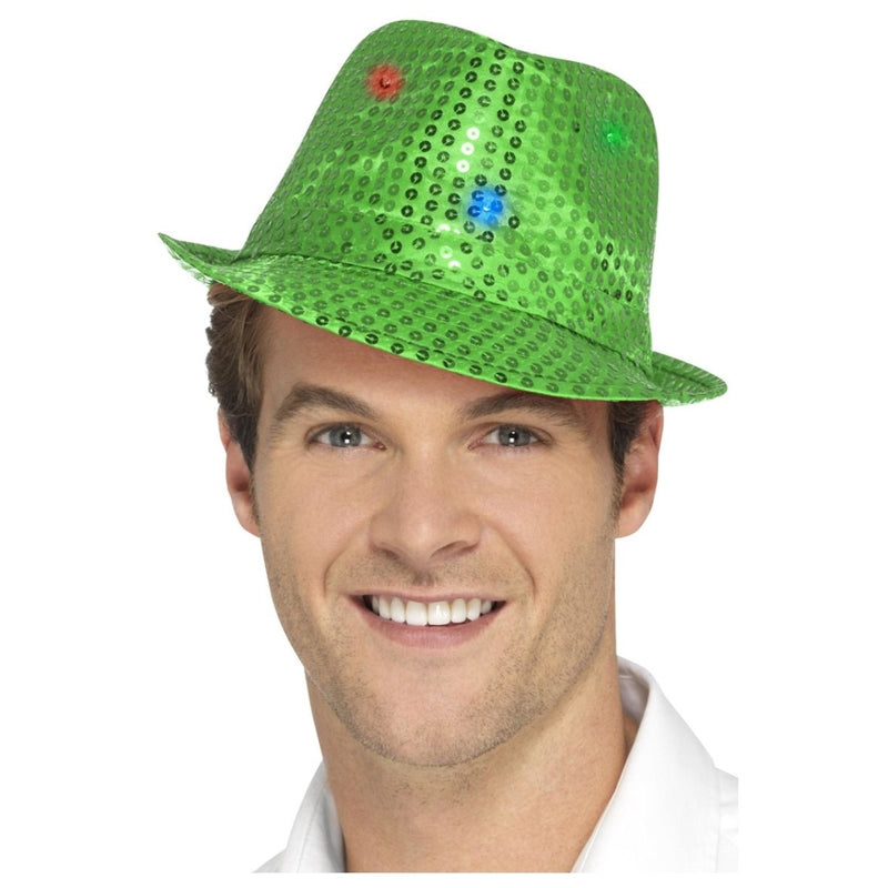 Light Up Sequin Fedora