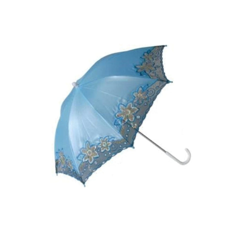 Blue Parasol with Trim