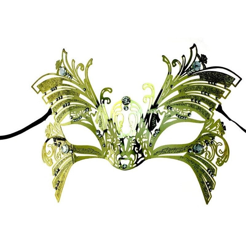 Metal Mask with Diamonds