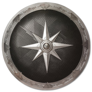 Silver and Black Shield