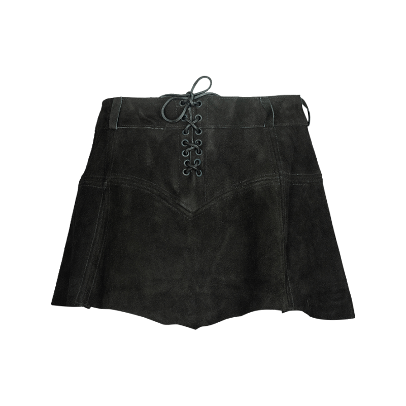 Nuala Suede Leather Skirt
