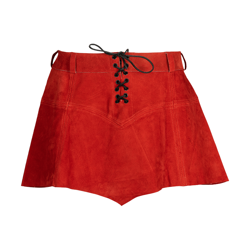 Nuala Suede Leather Skirt