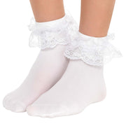 White Lace Anklets Child
