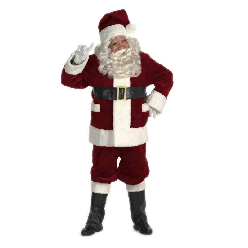 Deluxe Burgundy Santa Suit