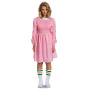 Stranger Things Eleven Pink Dress Deluxe Adult Costume