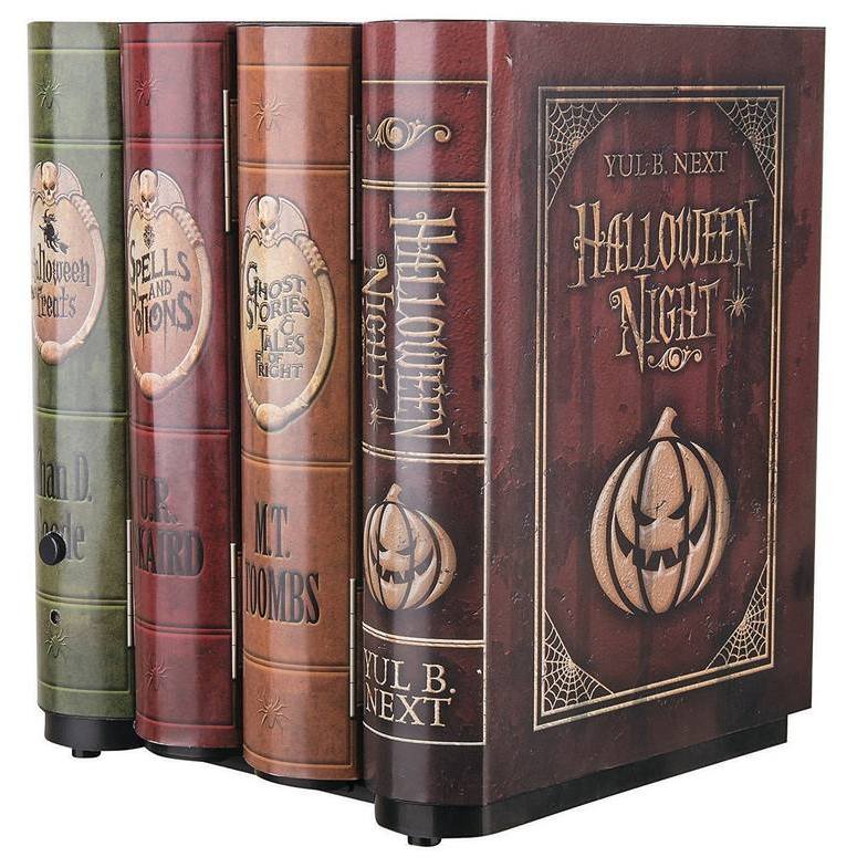 Light-Up Moving Books Halloween Decoration
