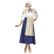 Colonial Woman Blue Skirt