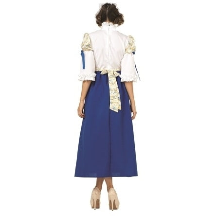 Colonial Woman Blue Skirt
