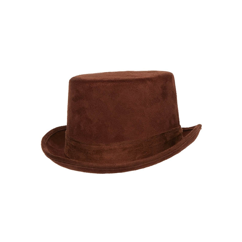 Faux Suede Top Hat