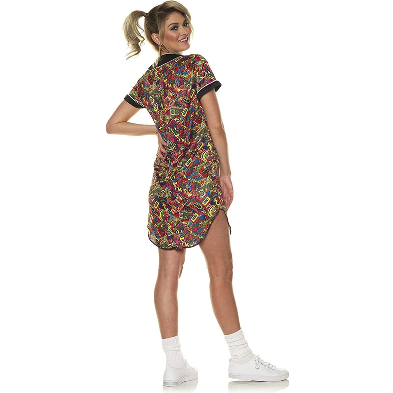 Fly Mini-Dress with Colorful Embellishment