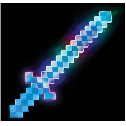 24" Light-Up Blue Pixel Sword