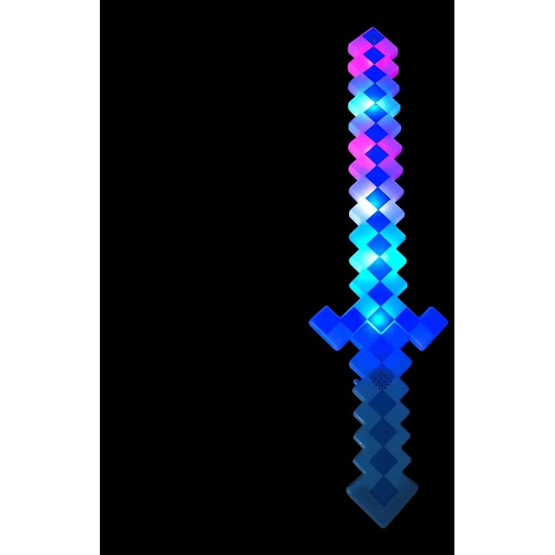 24" Light-Up Blue Pixel Sword