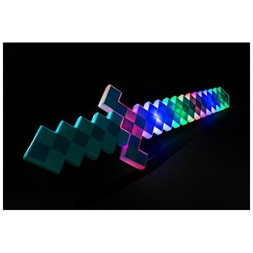 24" Light-Up Blue Pixel Sword