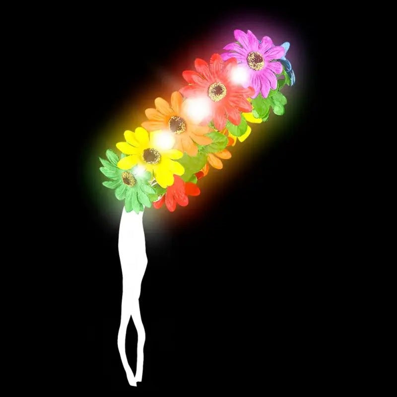 Light-Up Halo Floral Headpiece