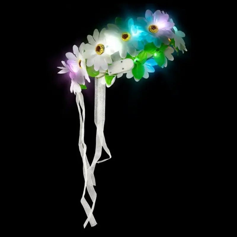 Light-Up Halo Floral Headpiece