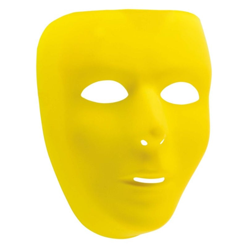 Colorful Blank Face Mask