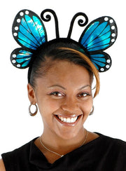 Iridescent Blue Butterfly Headband