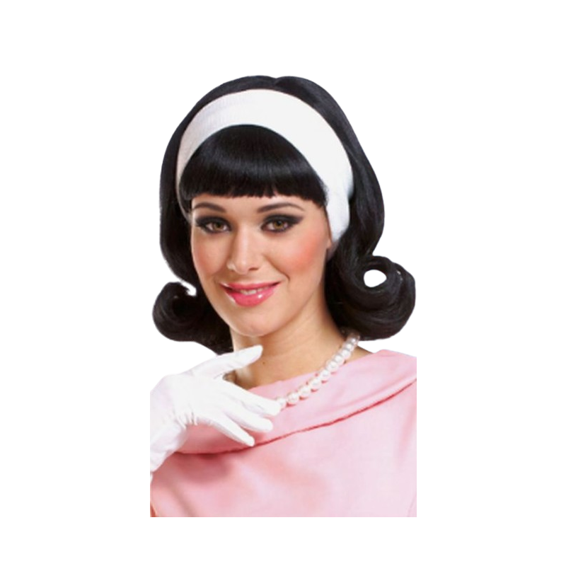 50's Flip Wig with Headband