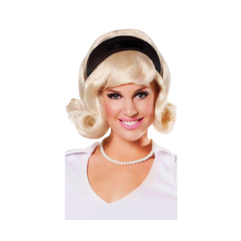 50's Flip Wig with Headband