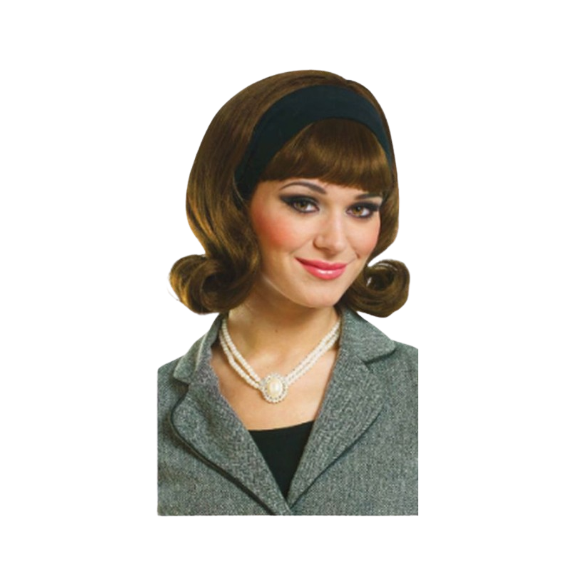 50's Flip Wig with Headband