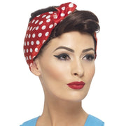 1940's Rosie Wig with Headband