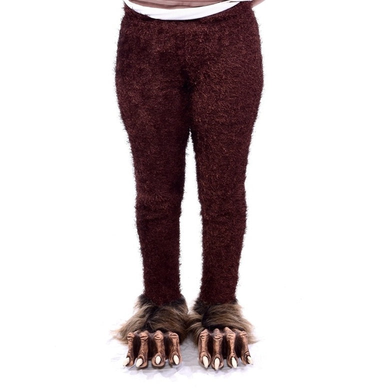 Furry Brown Costume Leggings