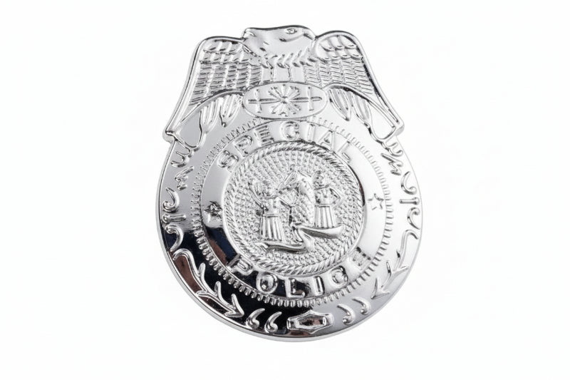 Silver Police Badge