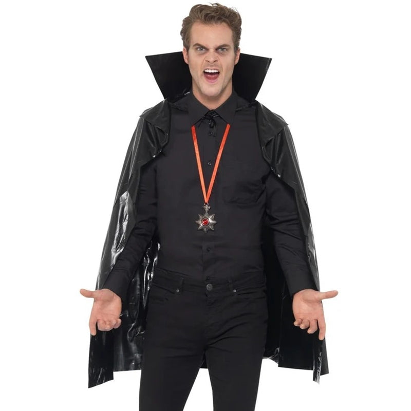 PVC Black Vampire Cape