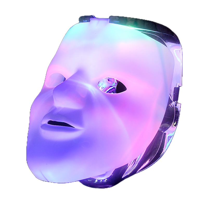 Light-Up Double Silver Skull Mask