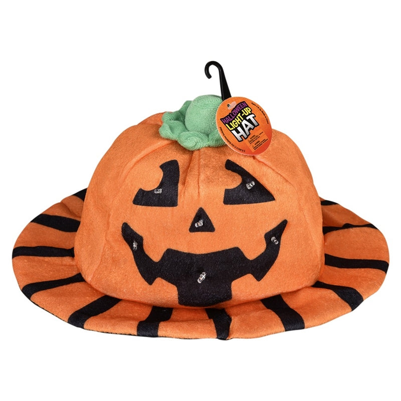 Light-Up Jack-O-Lantern Pumpkin Hat