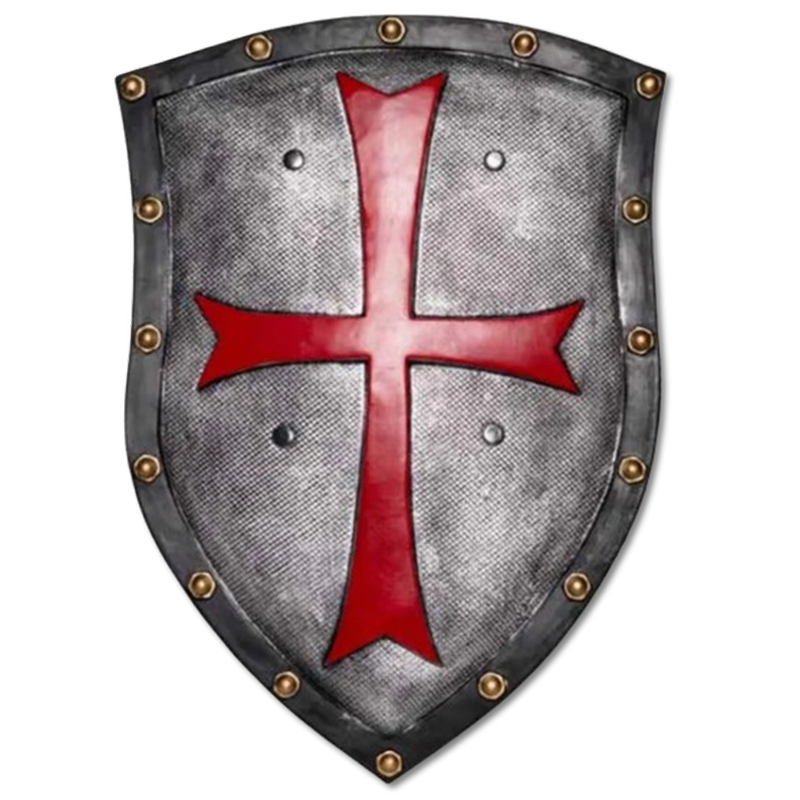 Medieval Knights Templar Foam Shield