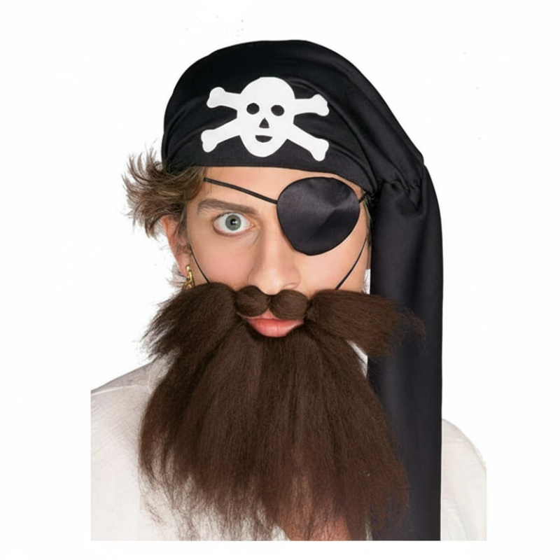 Pirate Beard & Moustache Set