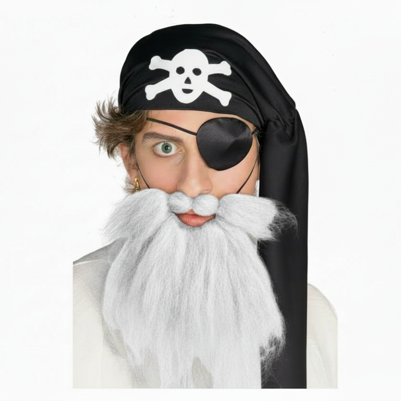 Pirate Beard & Moustache Set