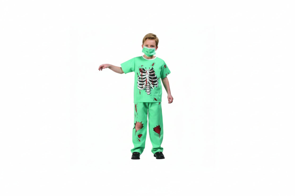 Scary ER Doctor Childs Costume Size Large 