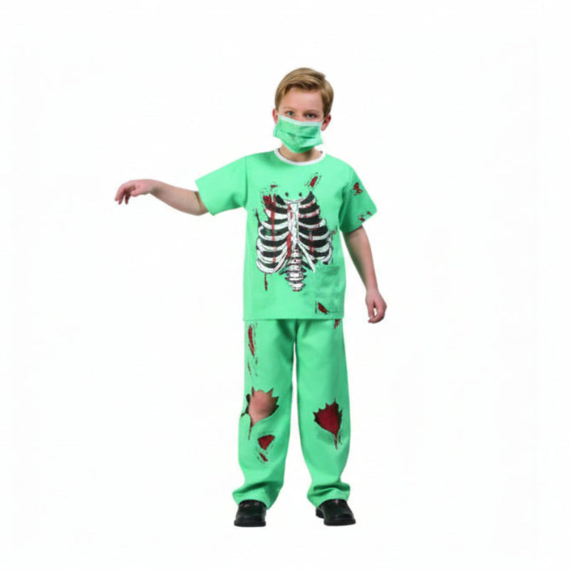 Scary ER Doctor Childs Costume Size Large 