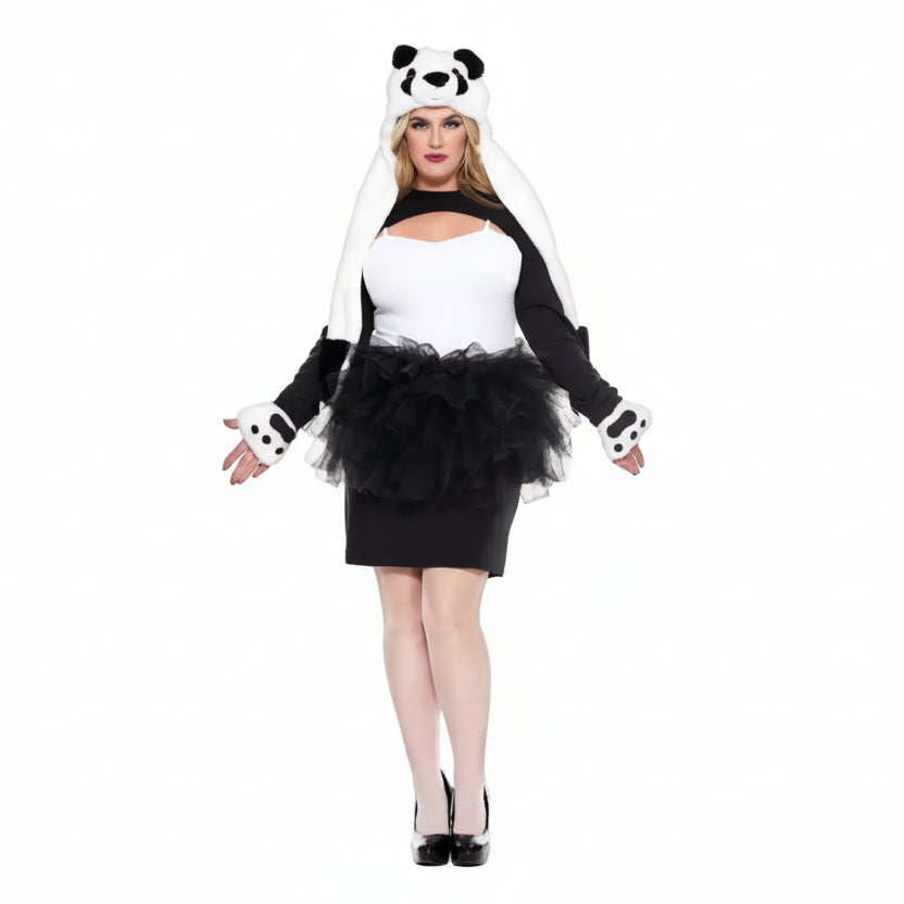 Panda Cutie (3pc) Adult Plus Size Costume