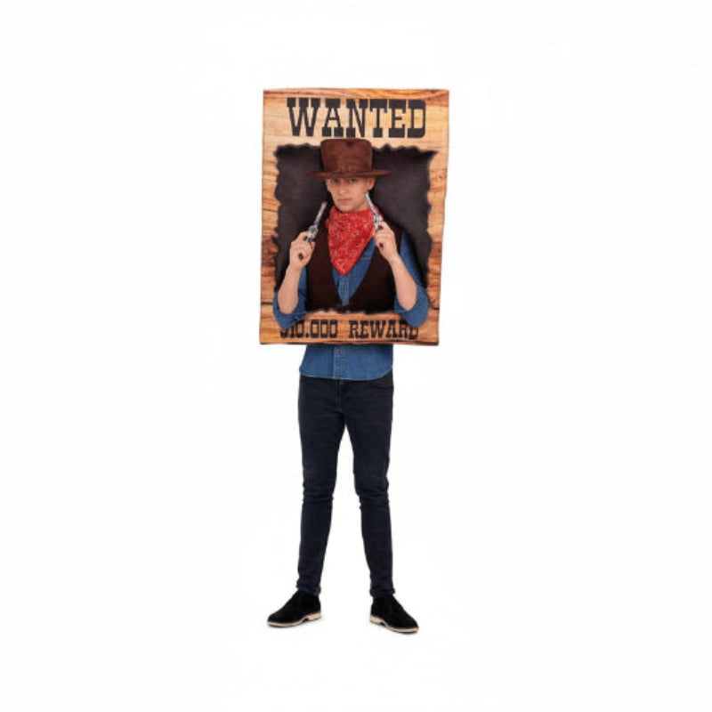 Wanted! Poster Childs Costumer Size 5 - 6