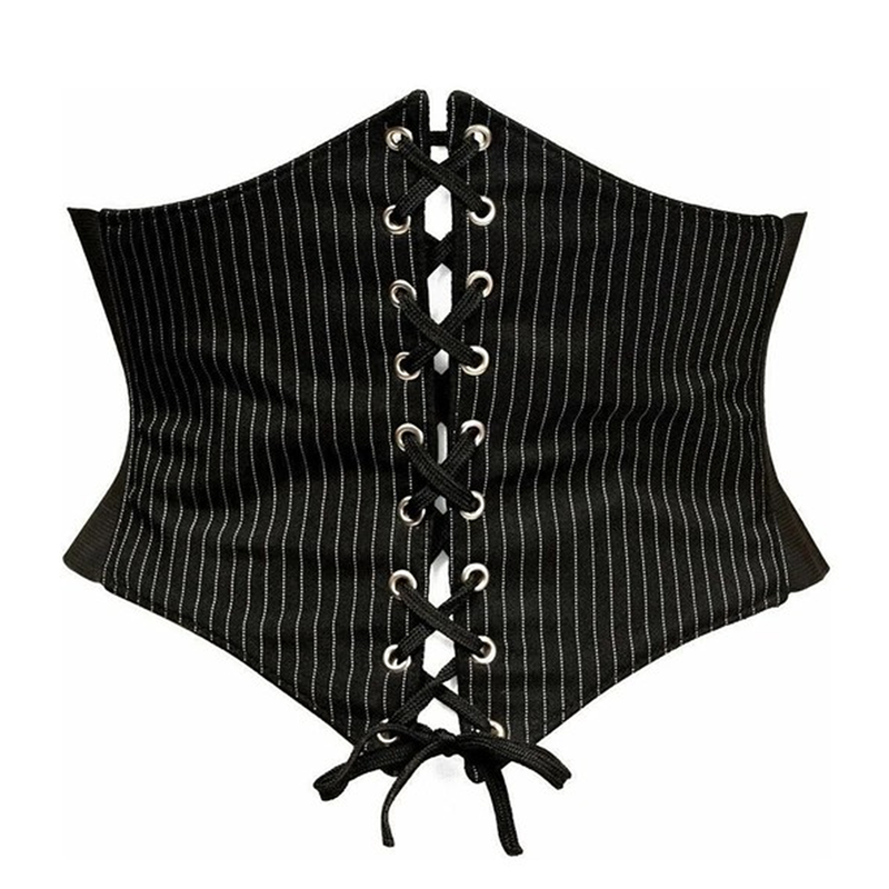 Corset Belt Cincher Lace Pinstripe 