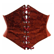 Corset Belt Cincher Lace Wine 
