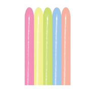 Animal Balloons 260s Neon Black Light 100 Count