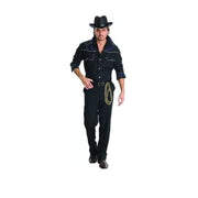 Cowboy Black 2pc Adult Costume Size XL